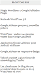 Mobile Screenshot of blogtoolbox.fr